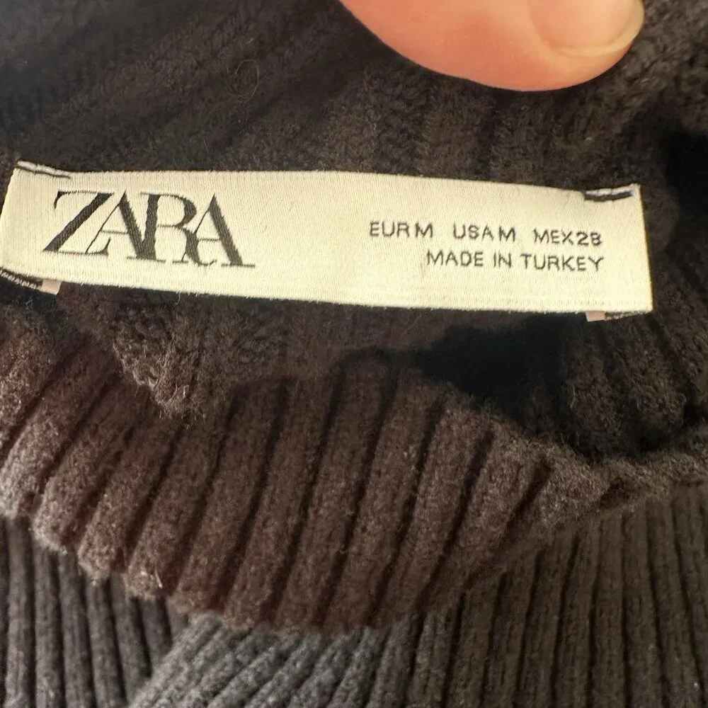 Zara cropped black
